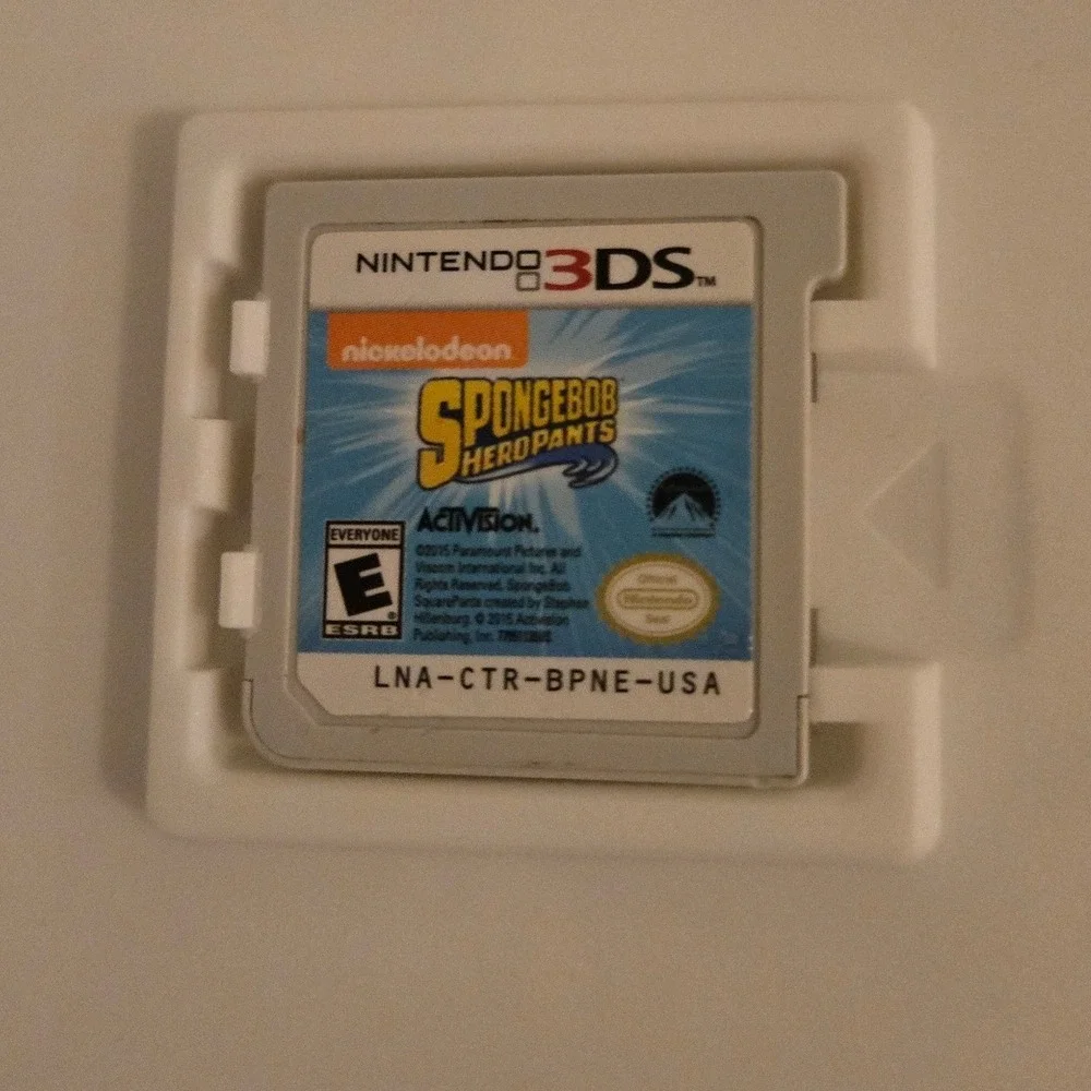 SpongeBob‎ HeroPants Nintendo 3DS Activision Nickelodeon Video Game CTR-BPNE-USA